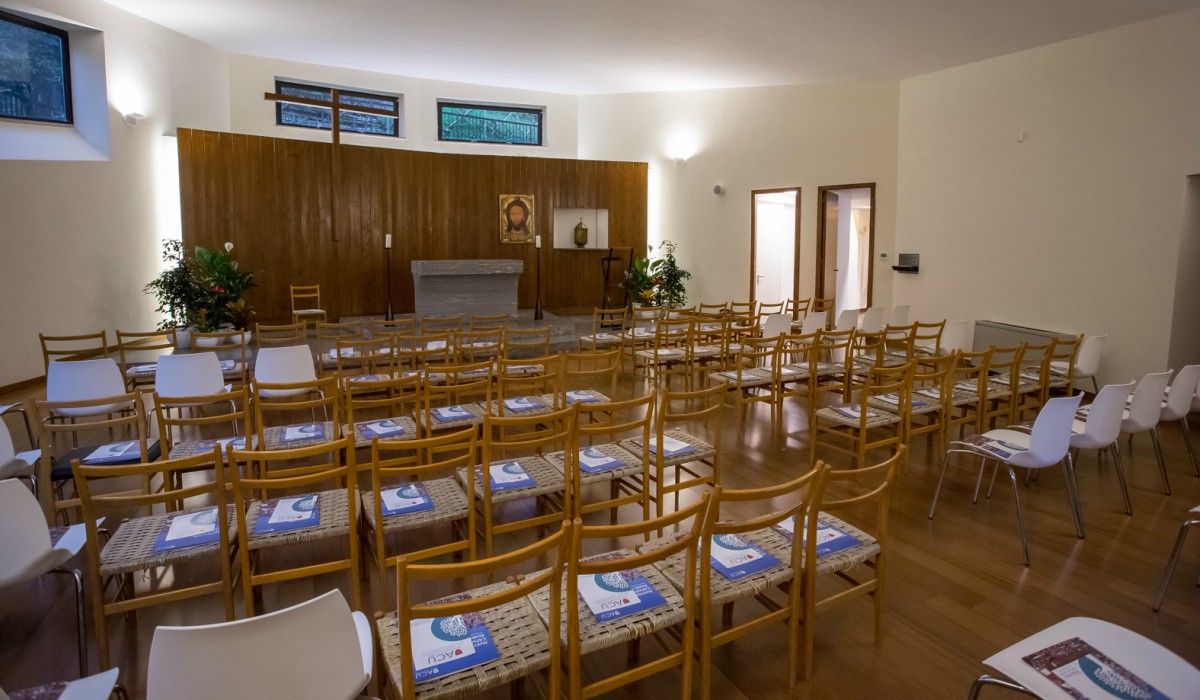Inside of Rome campus chapel